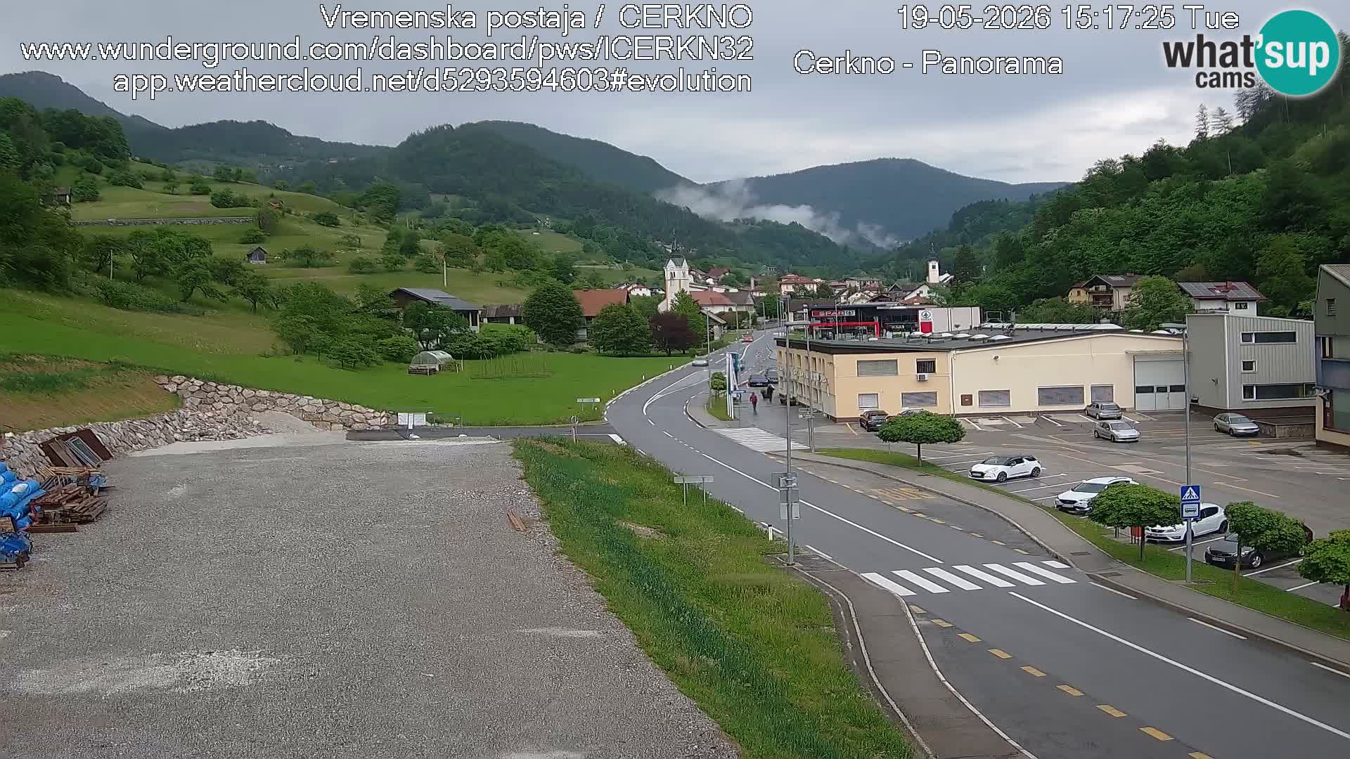 Webcam Ingresso Città di Cerkno