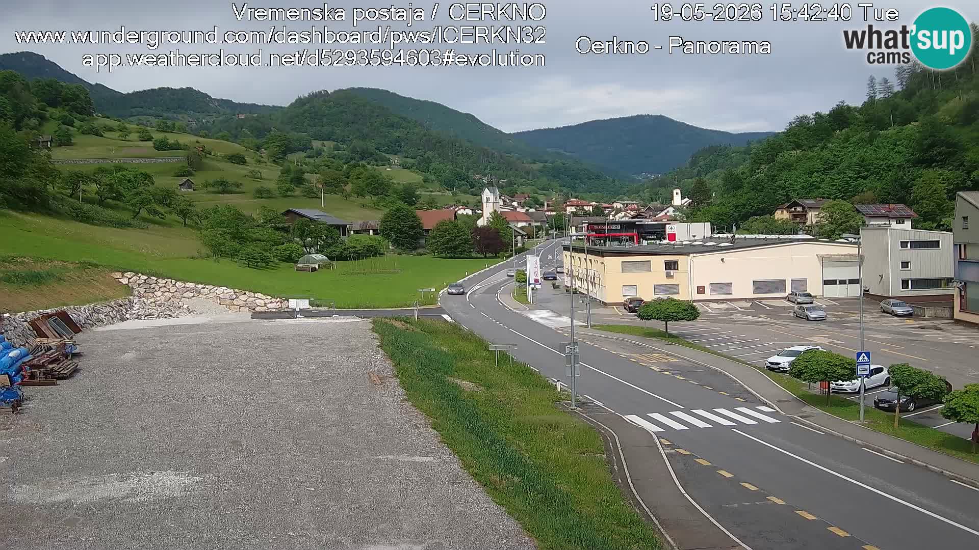 Webcam Ingresso Città di Cerkno
