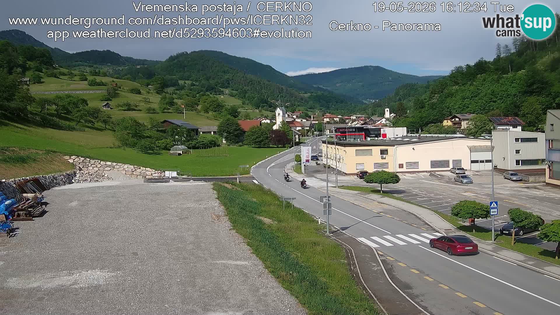 Cerkno ulaz u grad – Kamera uživo