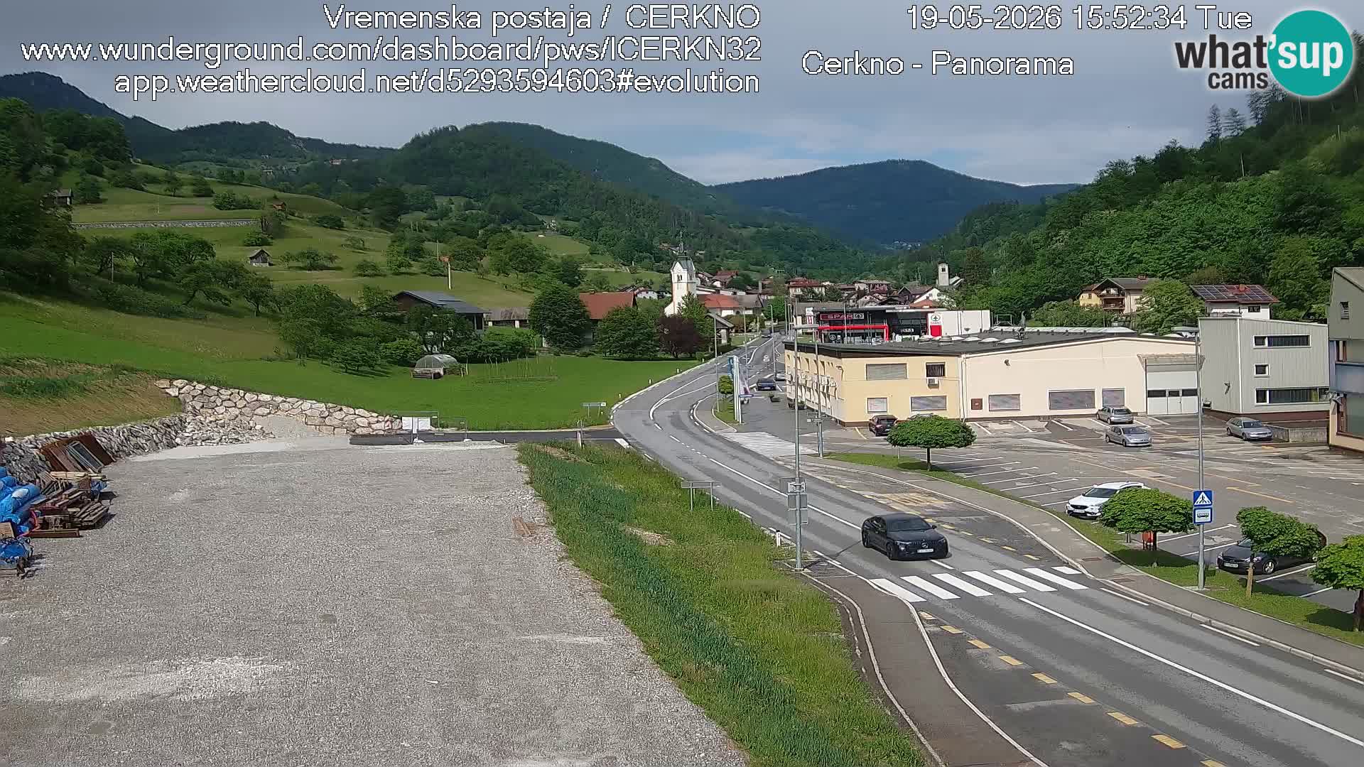 Cerkno Stadteingang Live-Webcam