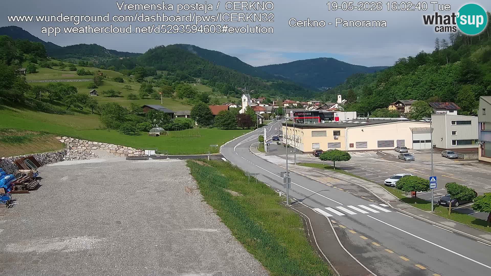 Cerkno Stadteingang Live-Webcam