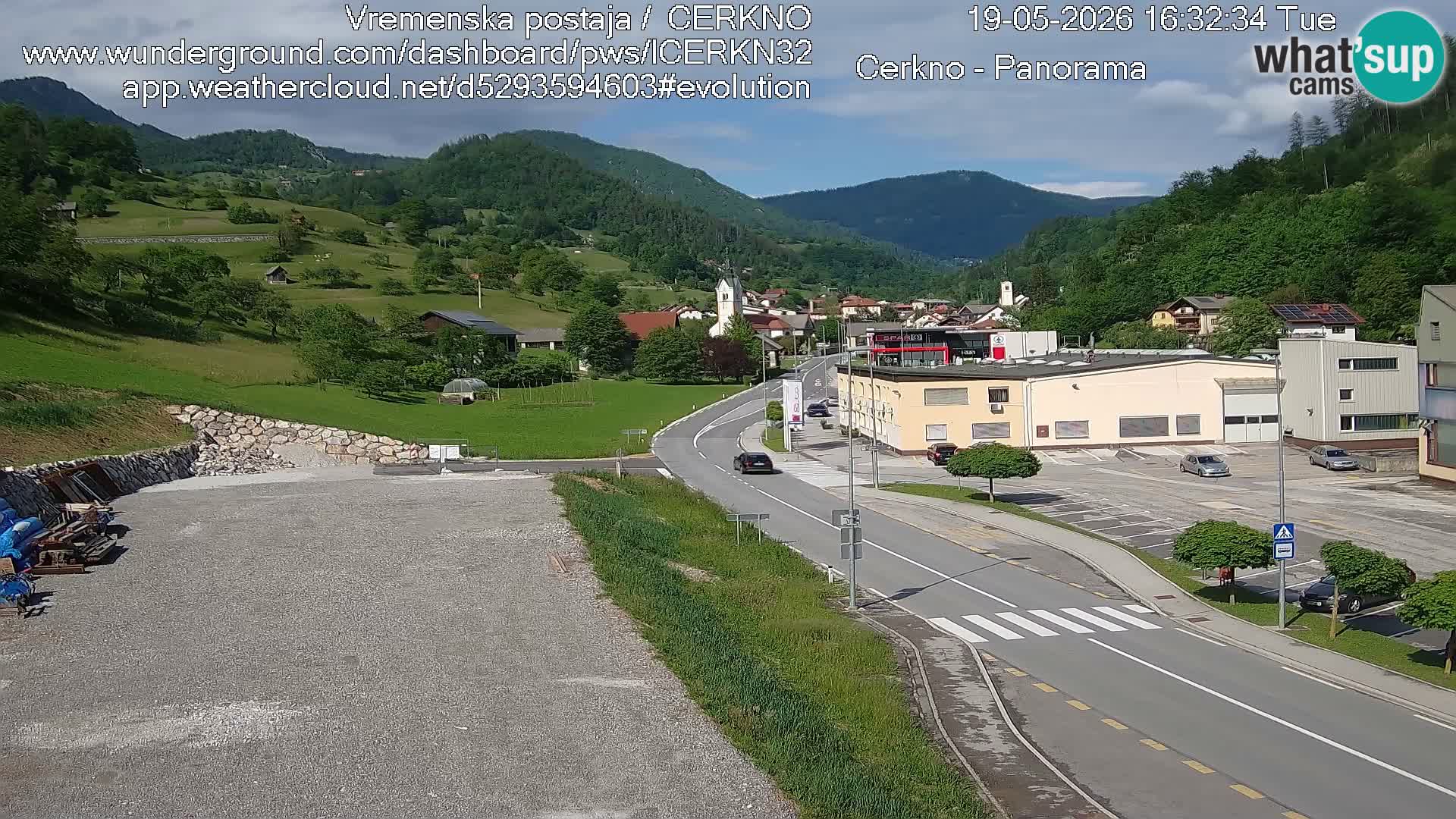 Cerkno ulaz u grad – Kamera uživo