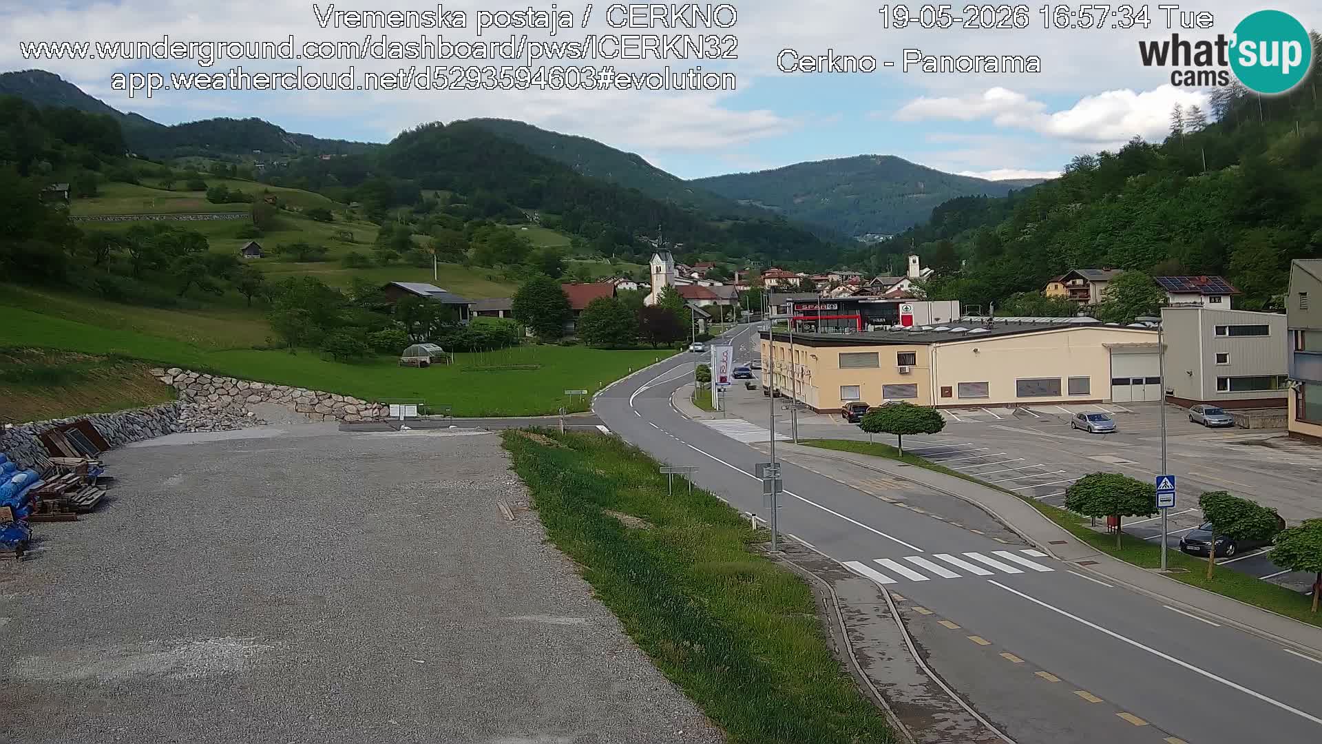 Webcam Ingresso Città di Cerkno