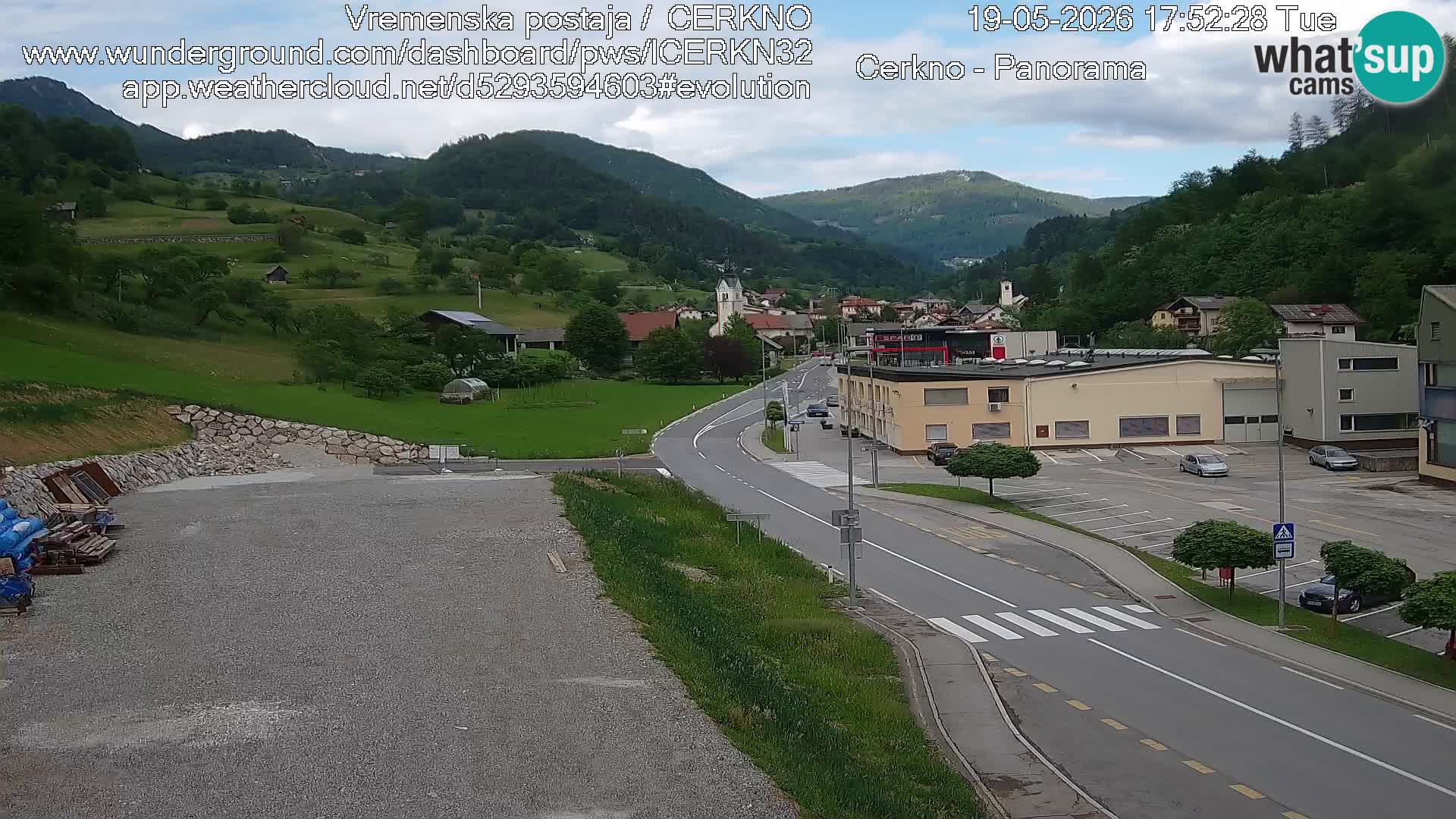Cerkno Stadteingang Live-Webcam