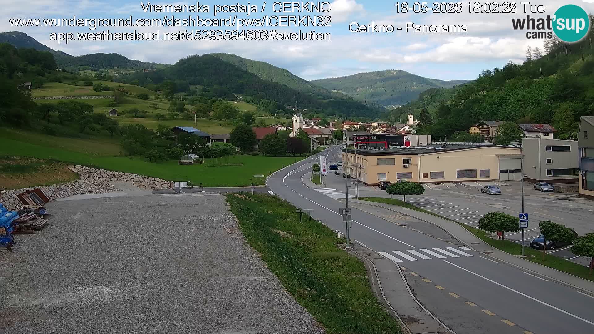 Cerkno Stadteingang Live-Webcam