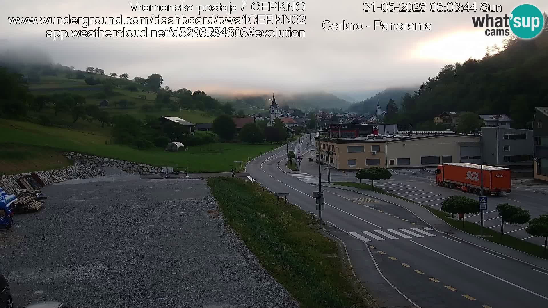 Cerkno ulaz u grad – Kamera uživo
