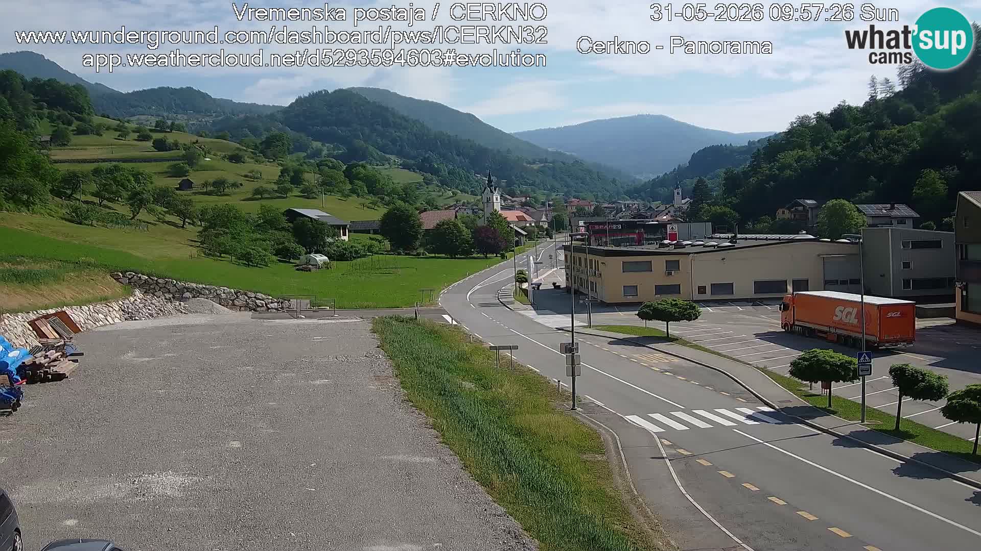Cerkno ulaz u grad – Kamera uživo