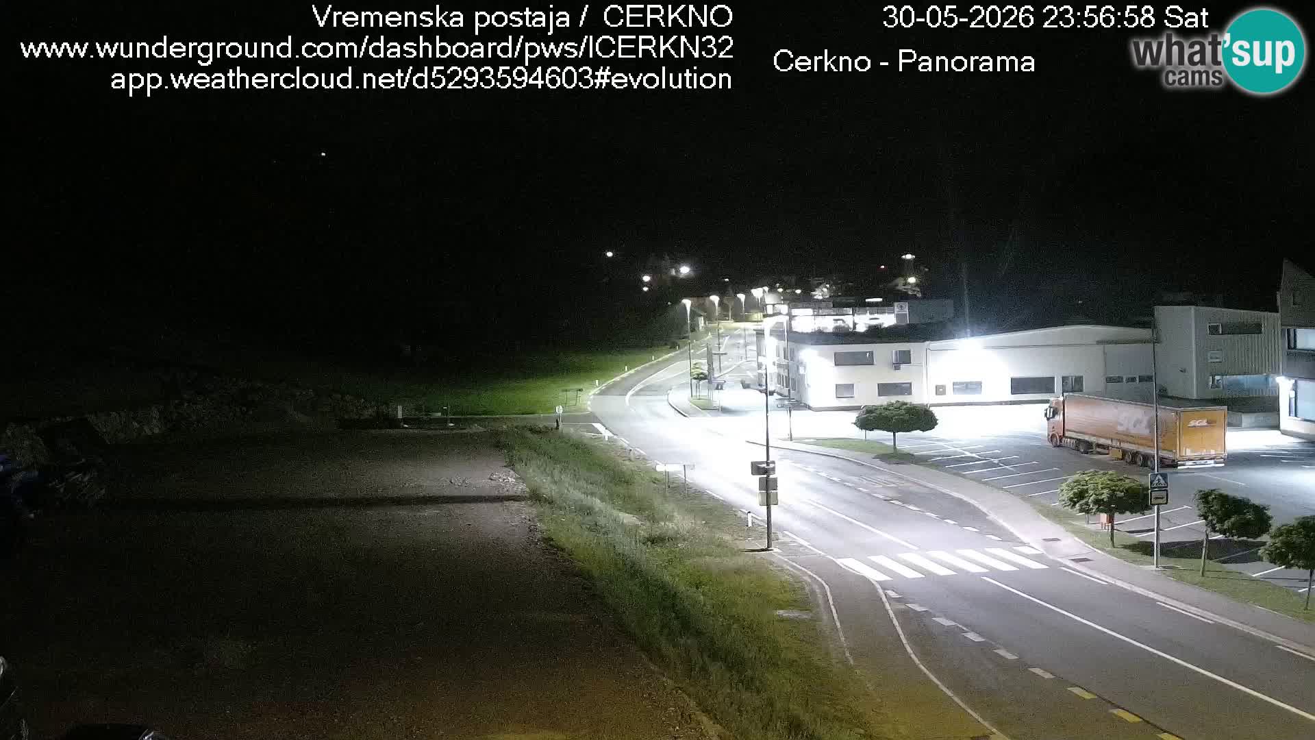 Cerkno city entrance Live Webcam