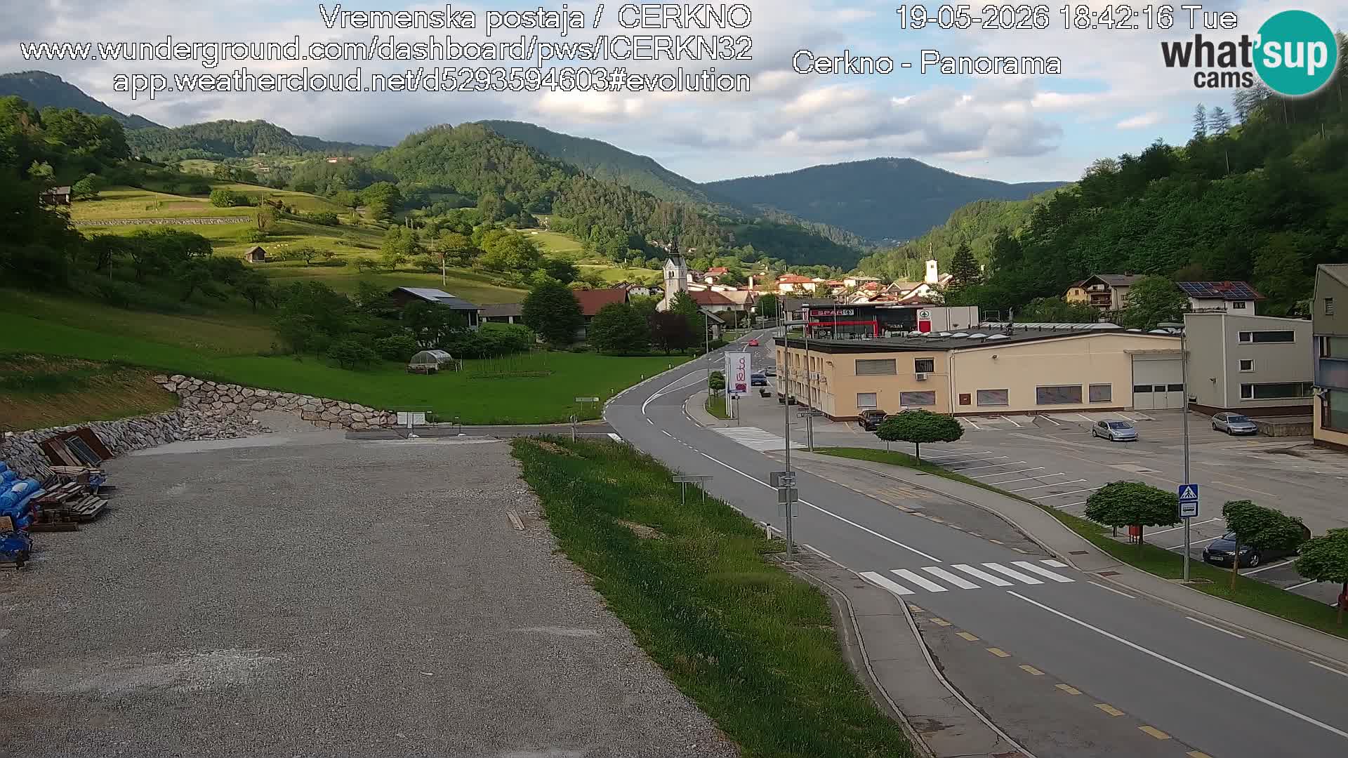 Webcam Ingresso Città di Cerkno