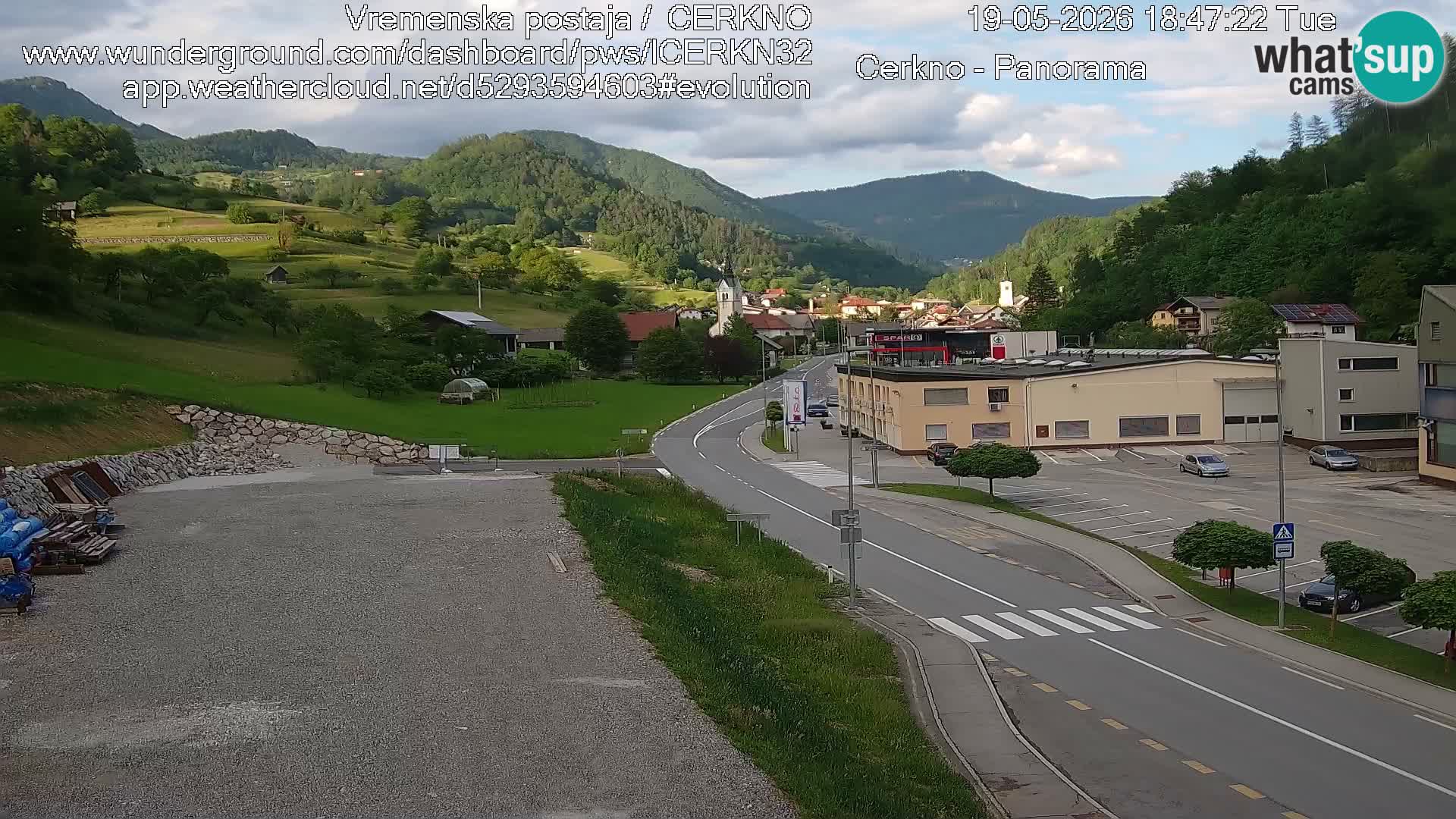 Cerkno ulaz u grad – Kamera uživo