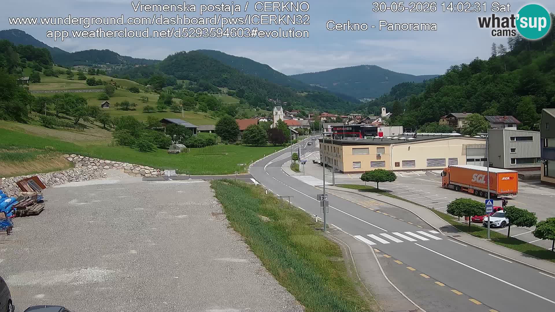 Cerkno ulaz u grad – Kamera uživo