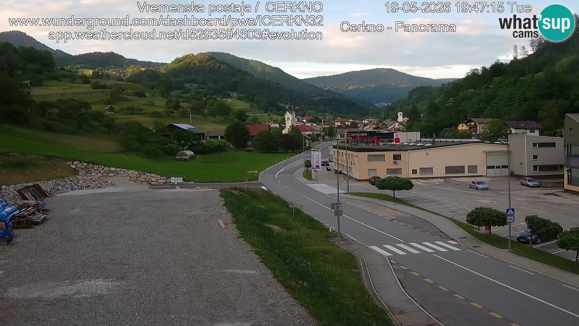 Cerkno Stadteingang Live-Webcam