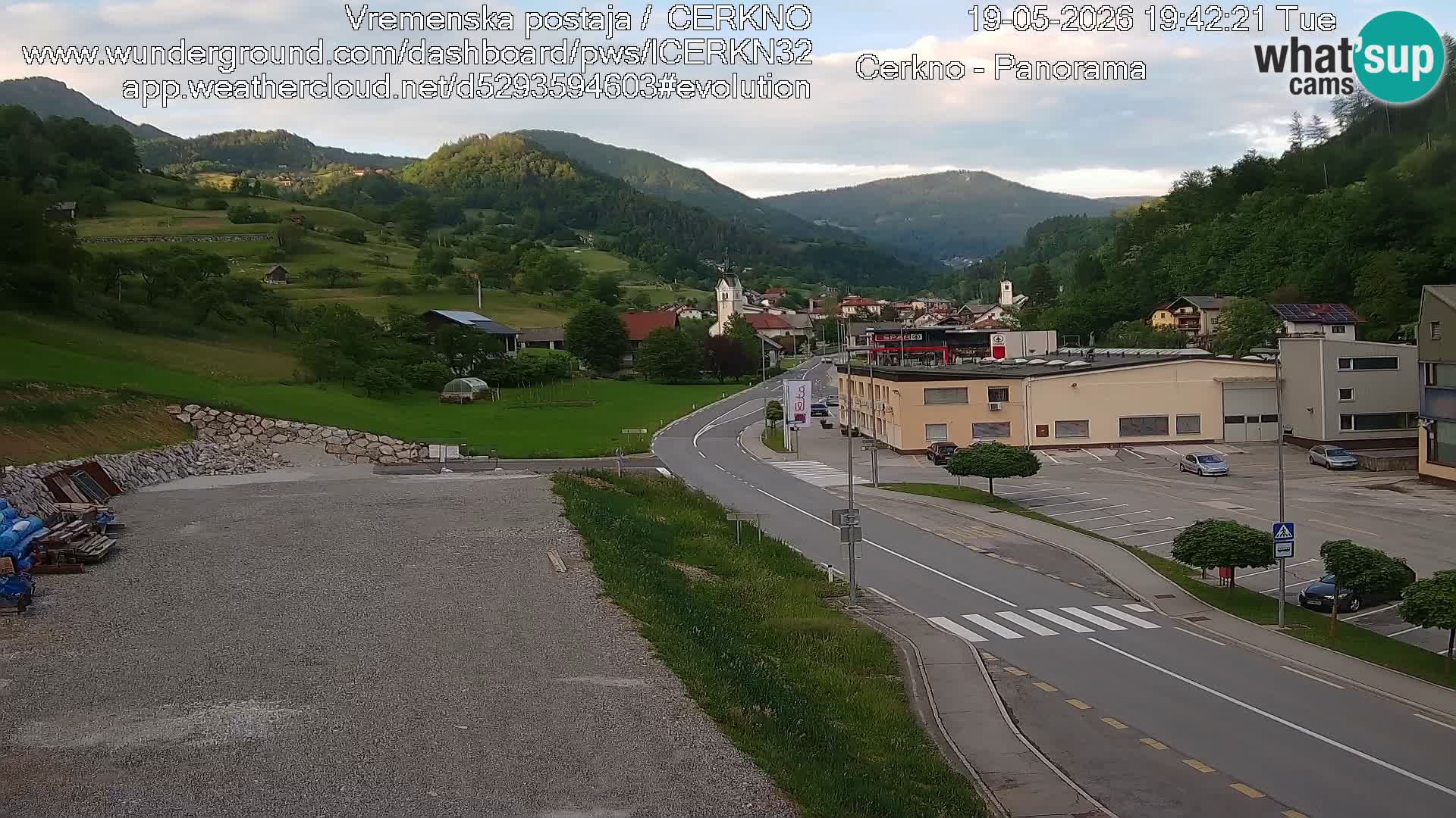 Webcam Ingresso Città di Cerkno