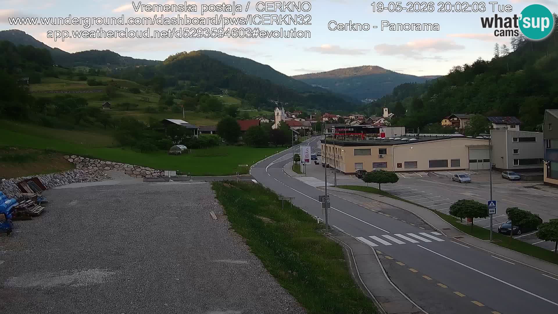 Cerkno Stadteingang Live-Webcam