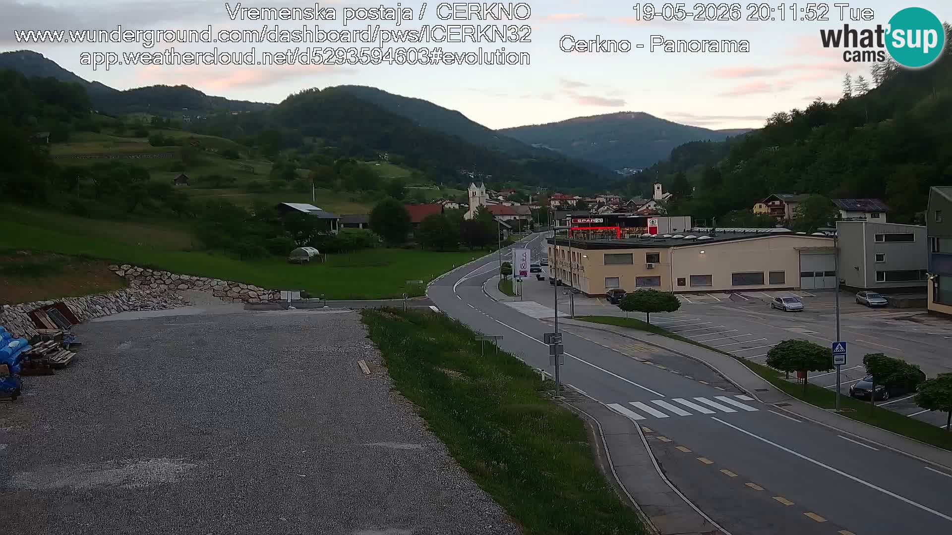 Cerkno Stadteingang Live-Webcam