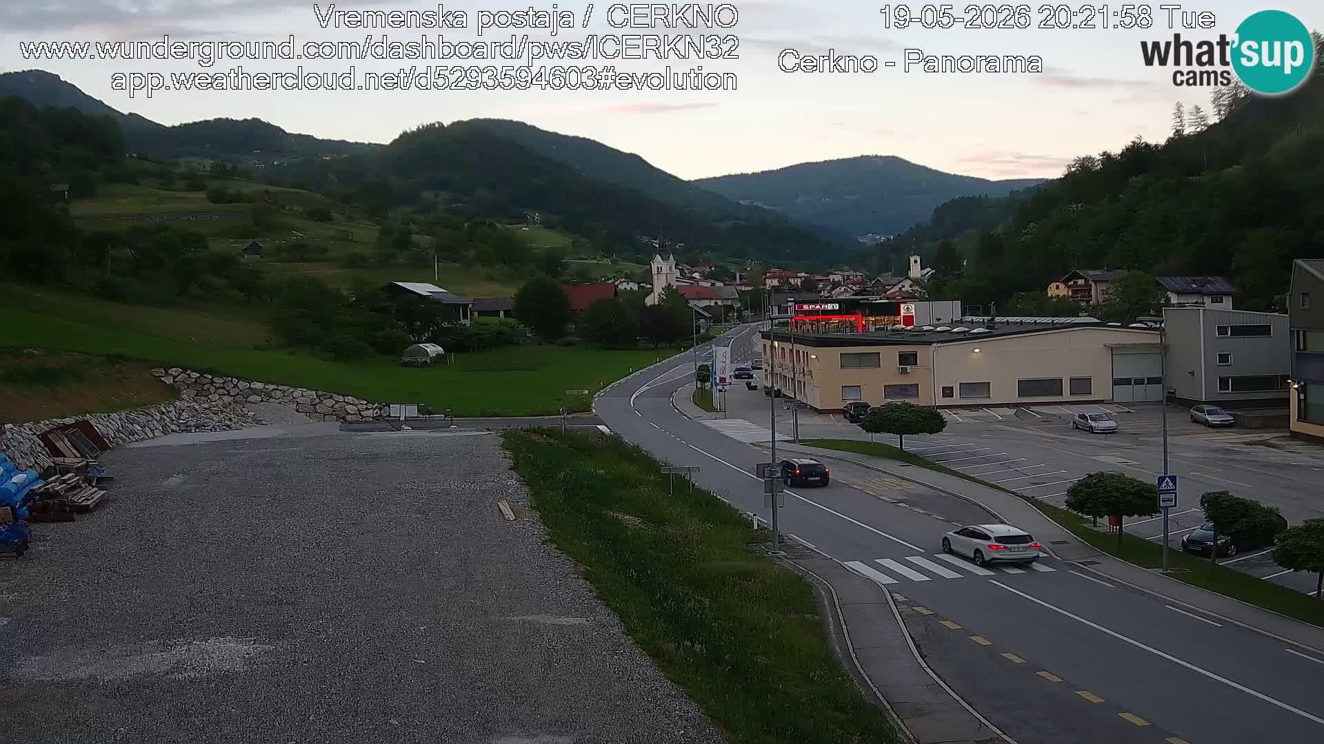Cerkno Stadteingang Live-Webcam