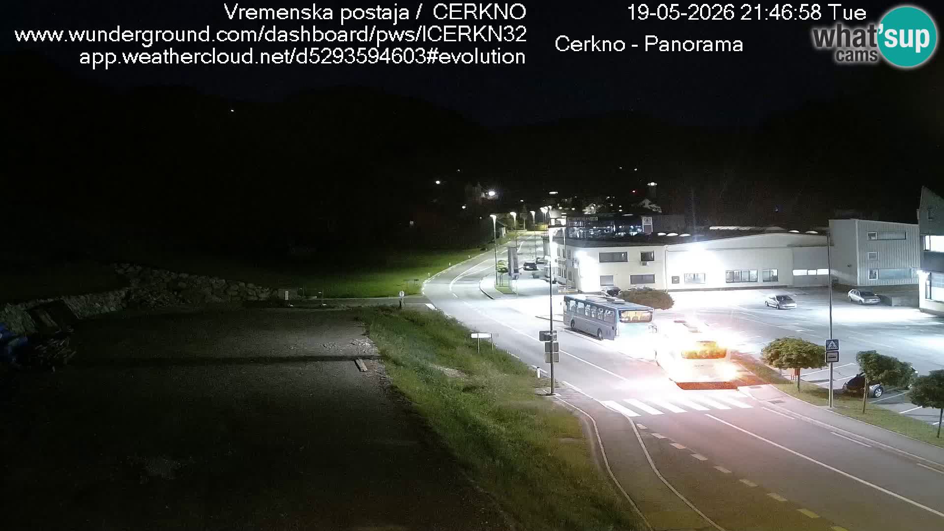 Cerkno city entrance Live Webcam