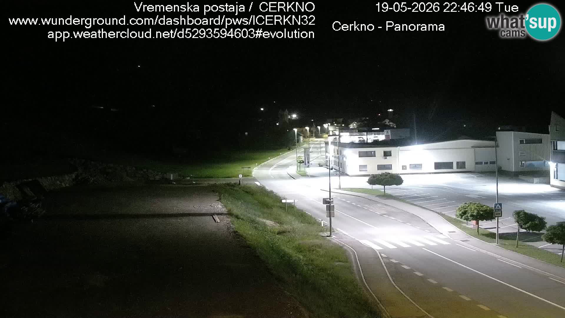 Cerkno entrada a la ciudad Webcam en vivo