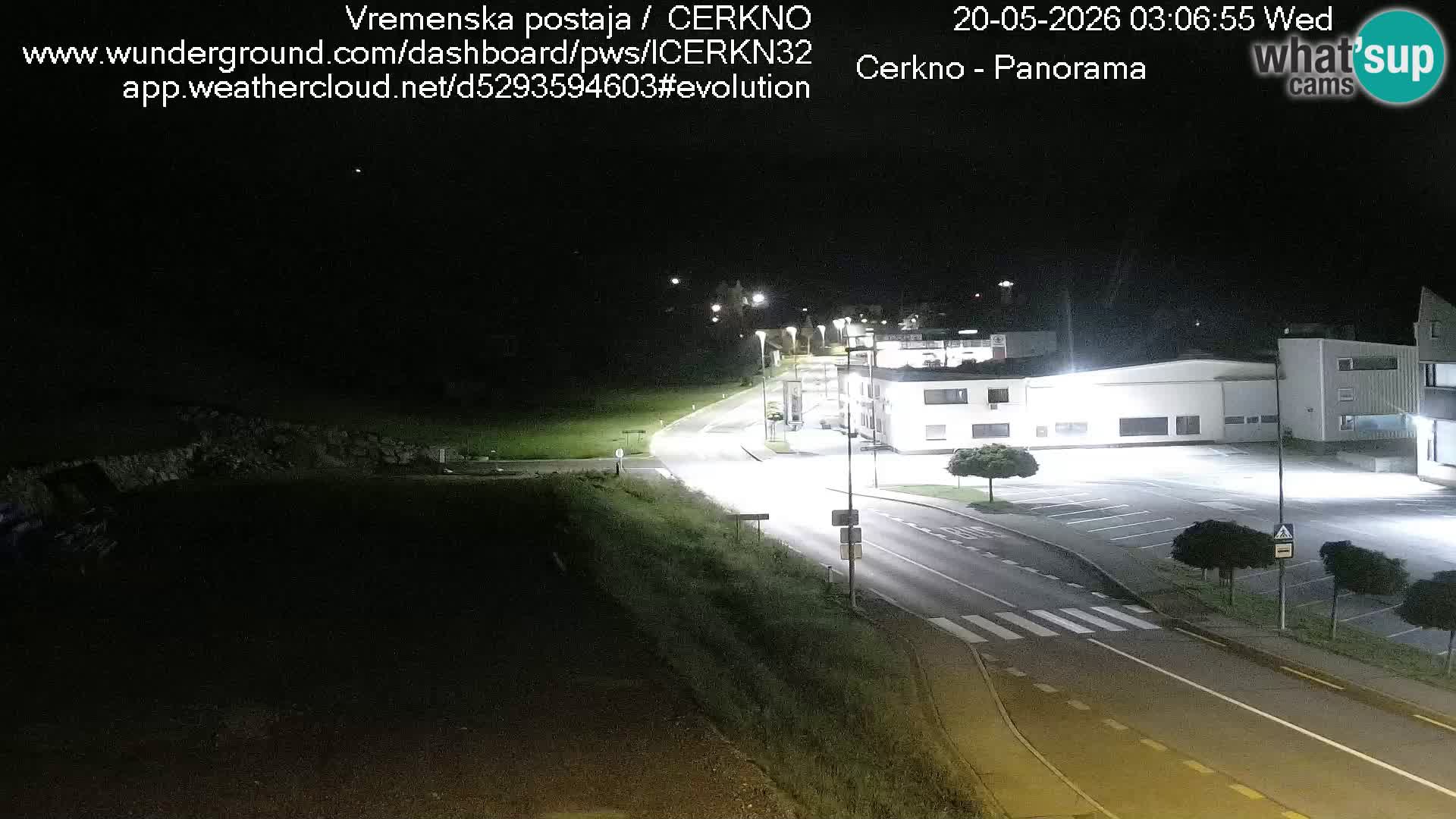 Cerkno city entrance Live Webcam