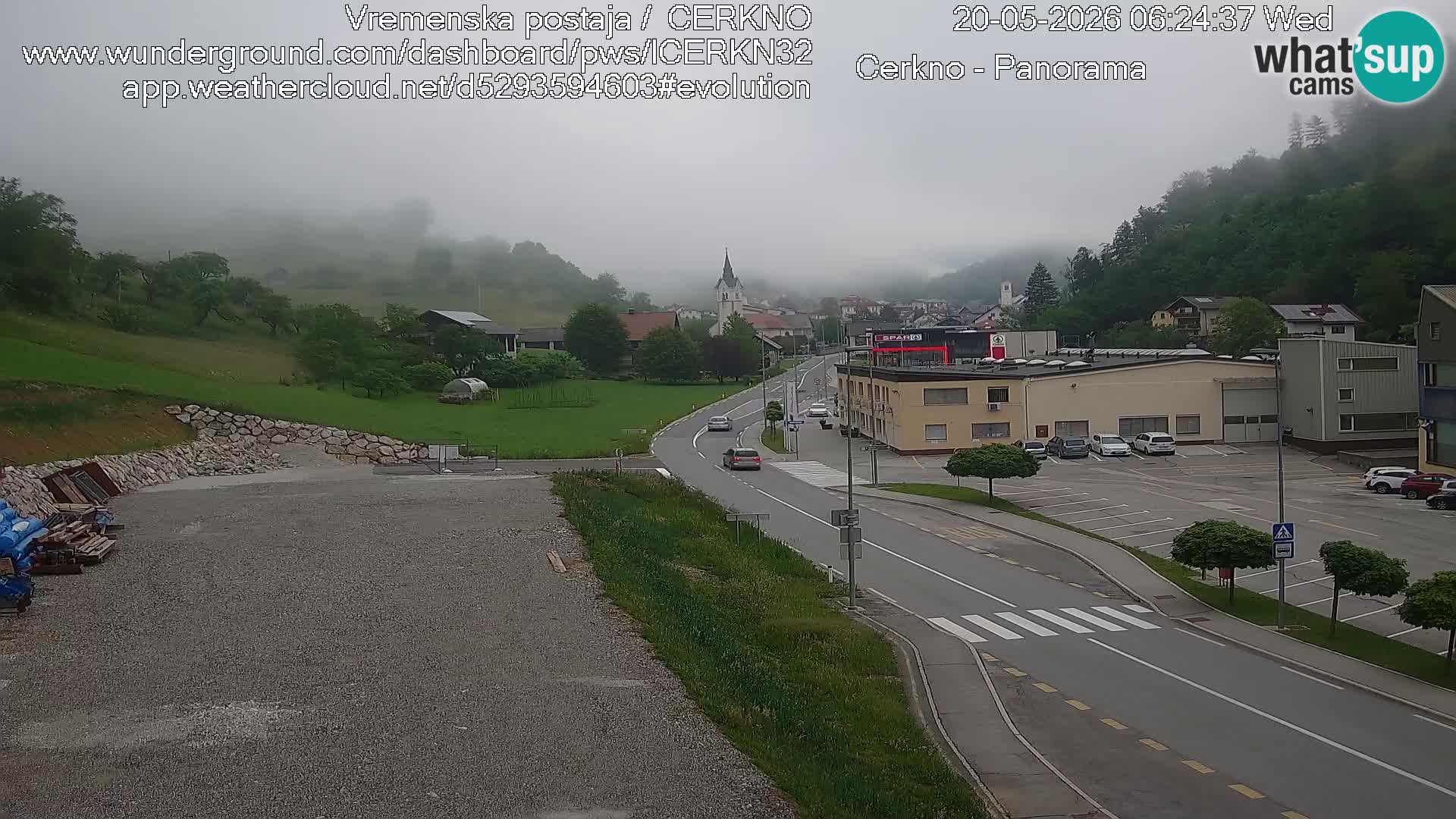 Cerkno ulaz u grad – Kamera uživo
