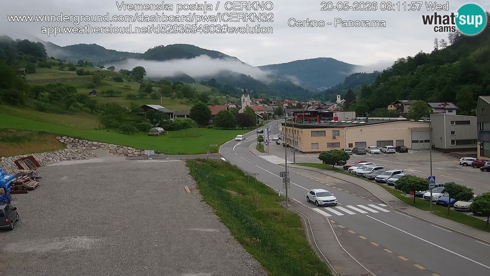 Cerkno ulaz u grad – Kamera uživo