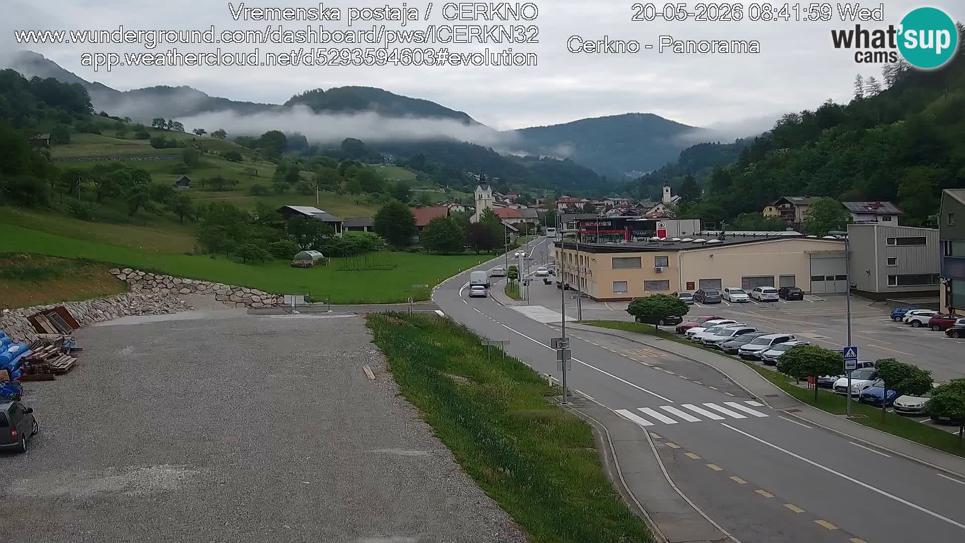 Cerkno ulaz u grad – Kamera uživo