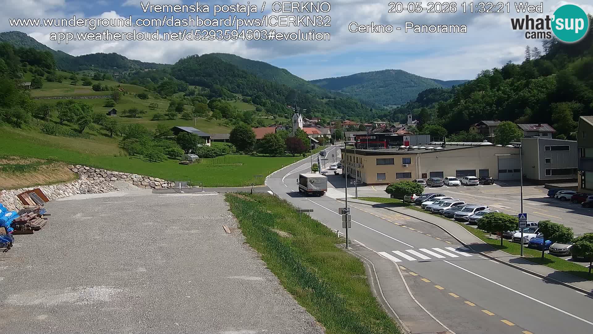 Cerkno ulaz u grad – Kamera uživo