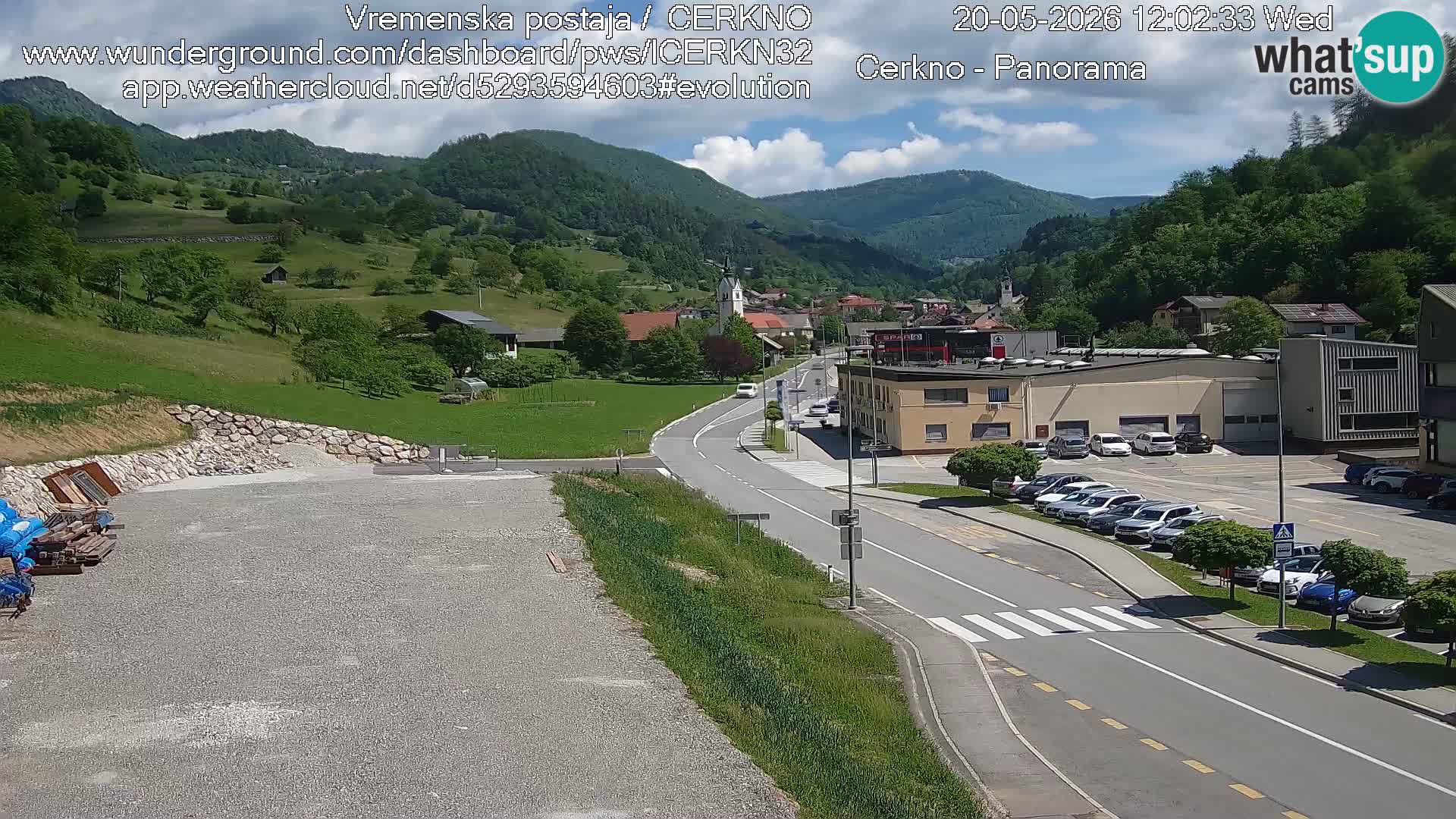 Cerkno ulaz u grad – Kamera uživo