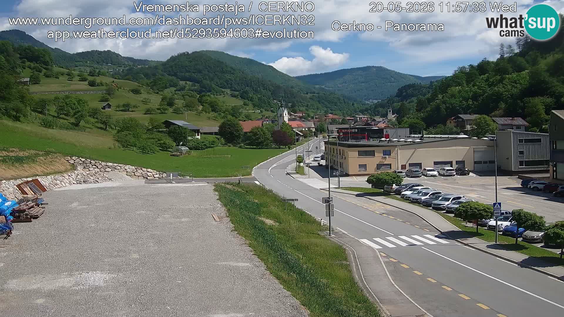 Cerkno ulaz u grad – Kamera uživo