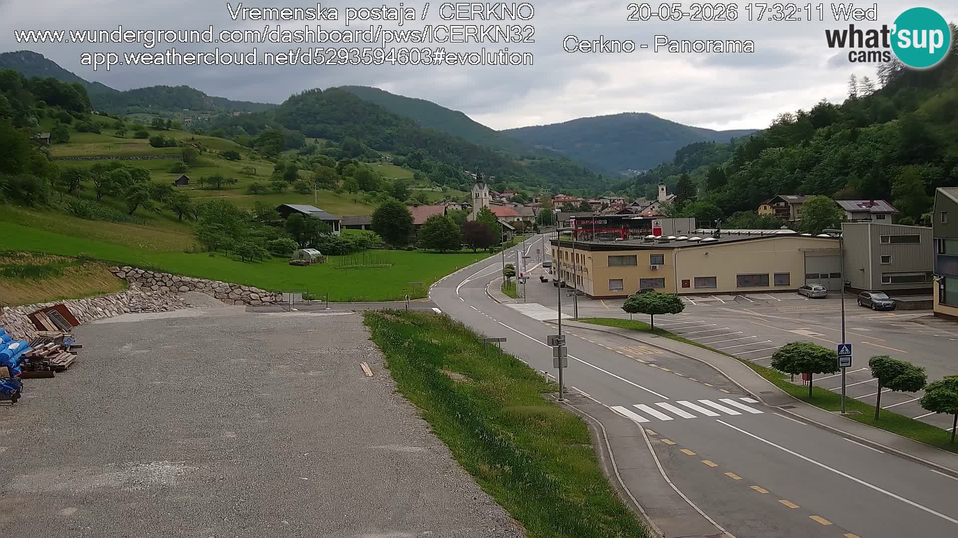 Cerkno Stadteingang Live-Webcam