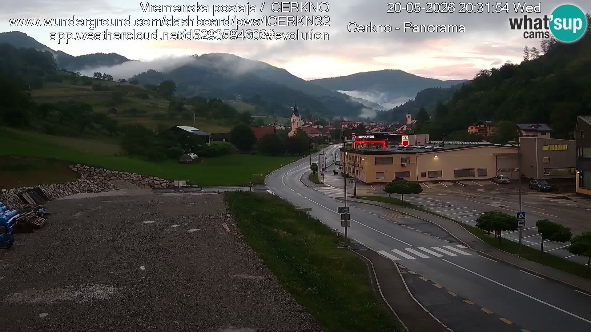 Cerkno ulaz u grad – Kamera uživo
