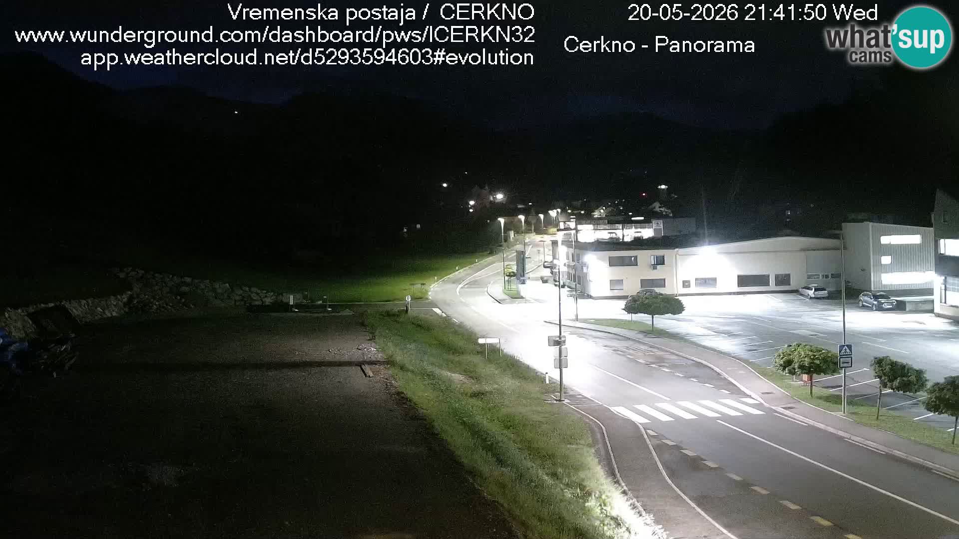Webcam en direct – Entrée de la ville de Cerkno