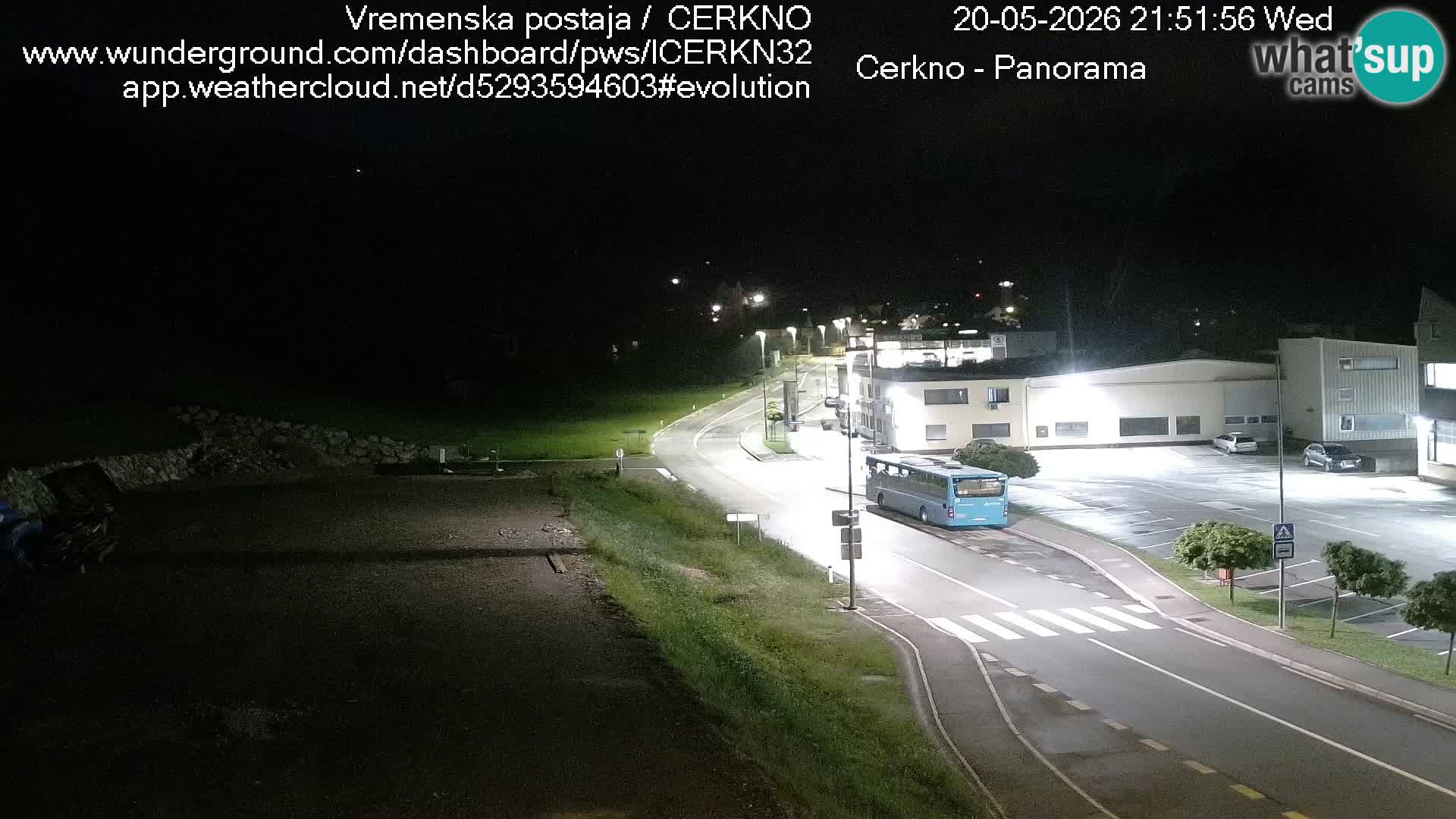 Cerkno city entrance Live Webcam