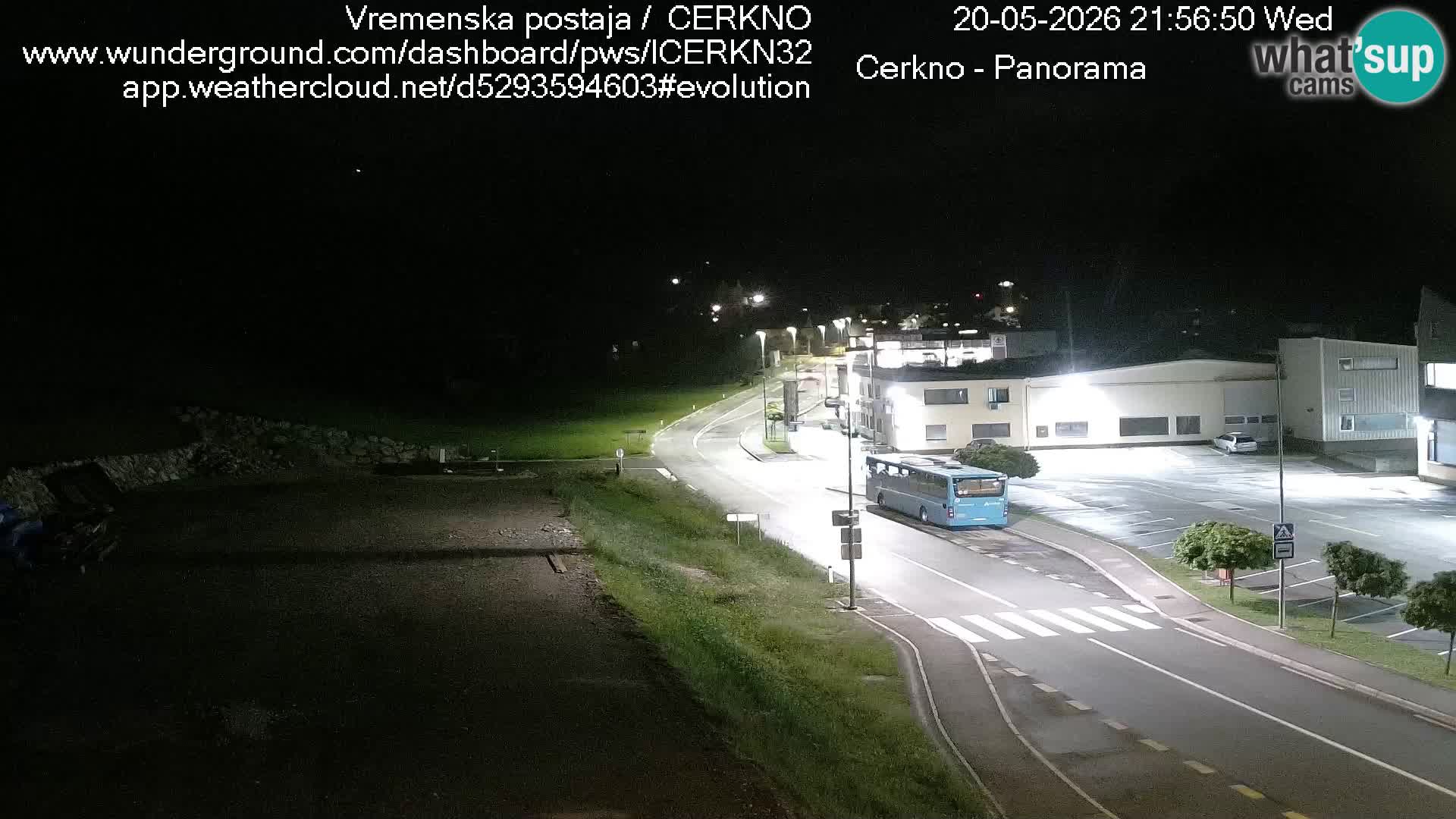 Webcam en direct – Entrée de la ville de Cerkno
