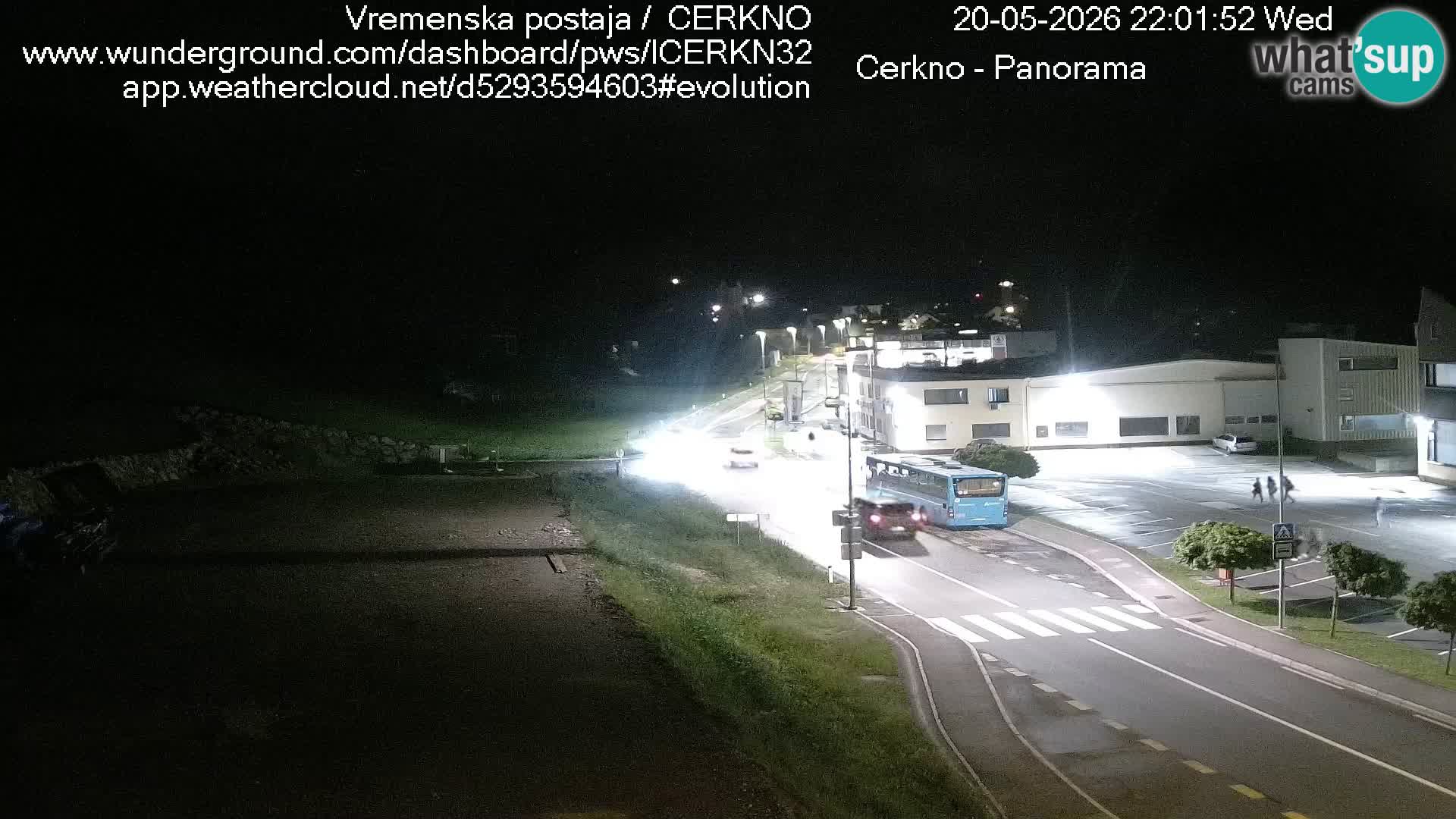 Webcam en direct – Entrée de la ville de Cerkno