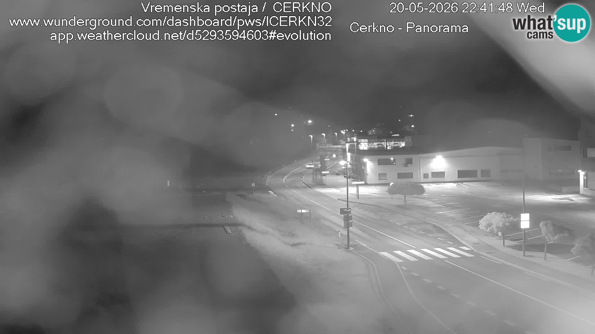 Webcam en direct – Entrée de la ville de Cerkno