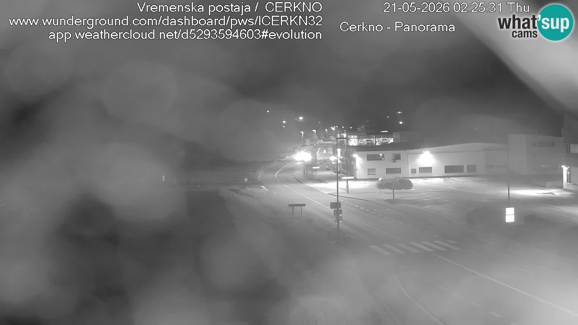 Cerkno city entrance Live Webcam