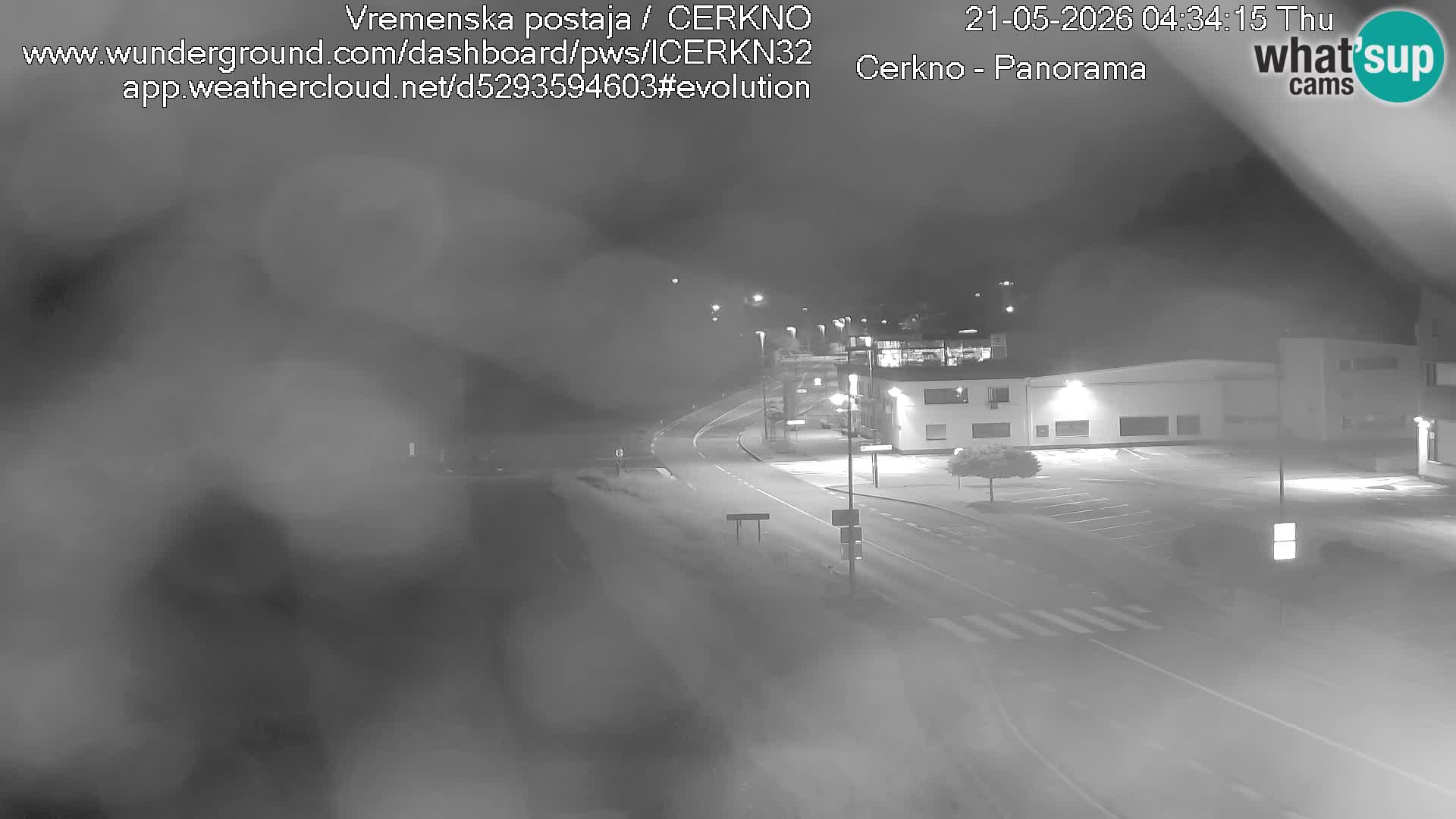 Cerkno city entrance Live Webcam