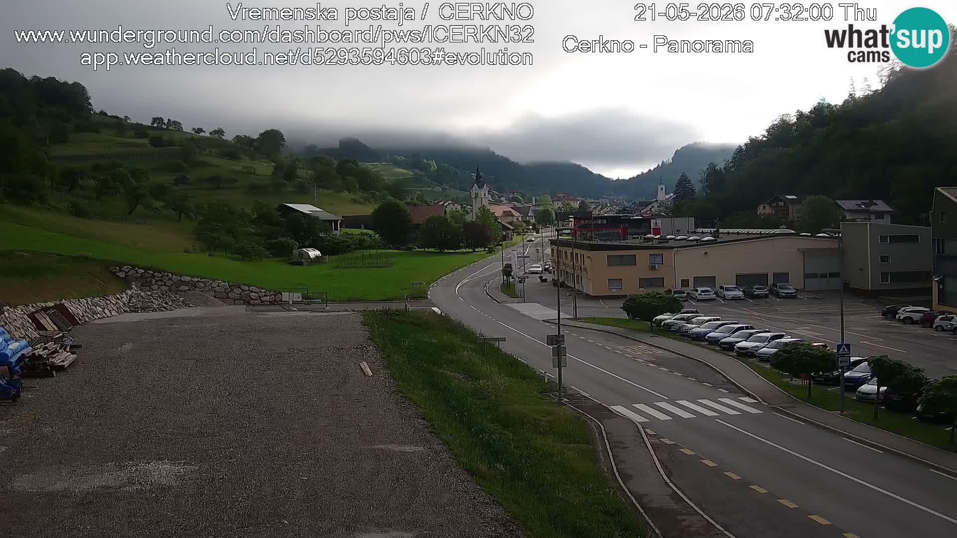 Cerkno ulaz u grad – Kamera uživo
