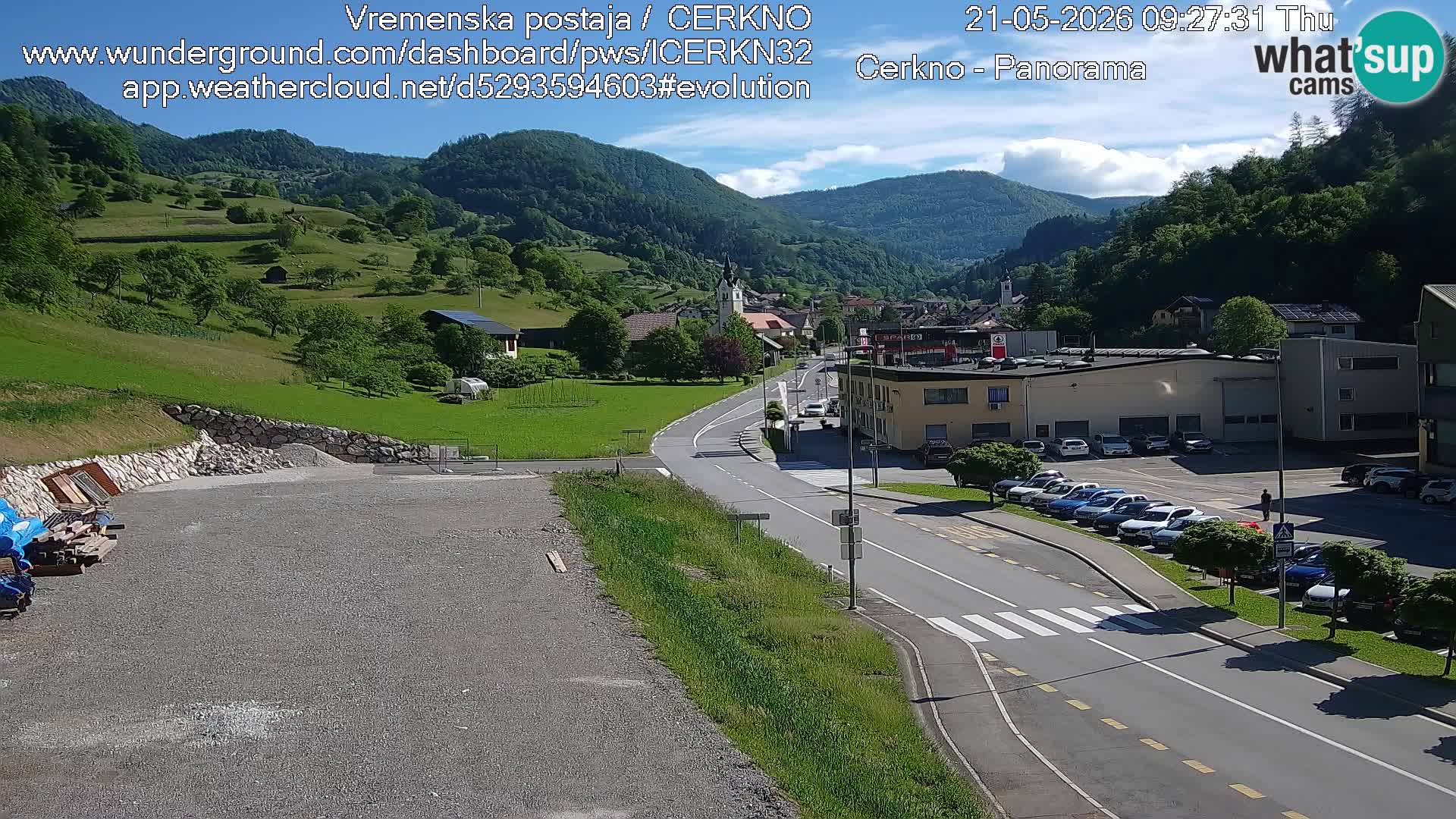 Cerkno ulaz u grad – Kamera uživo