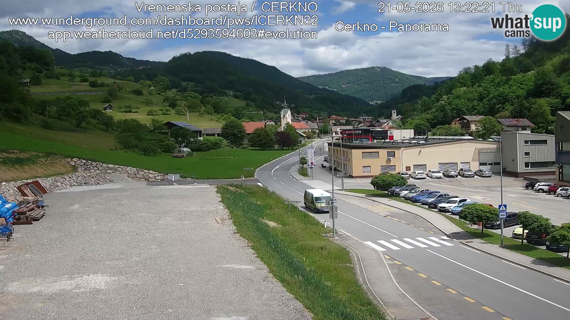 Cerkno ulaz u grad – Kamera uživo