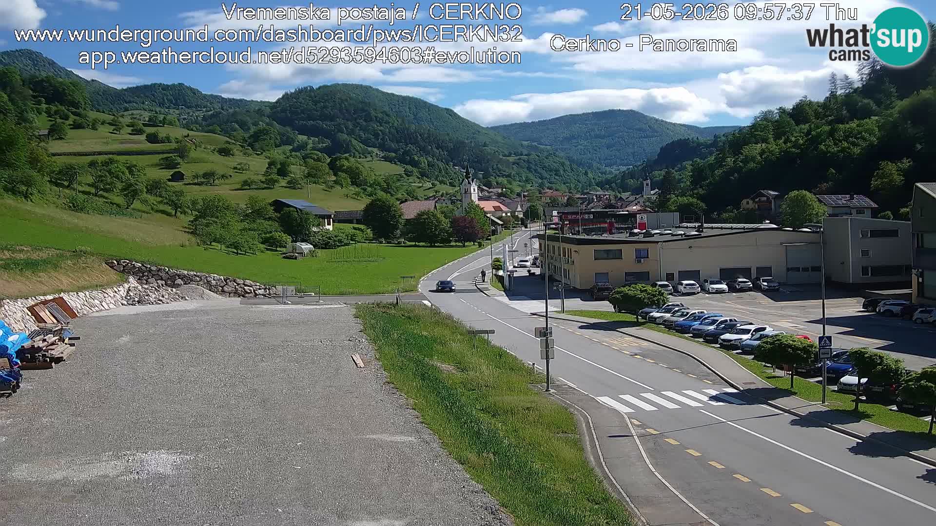 Cerkno ulaz u grad – Kamera uživo