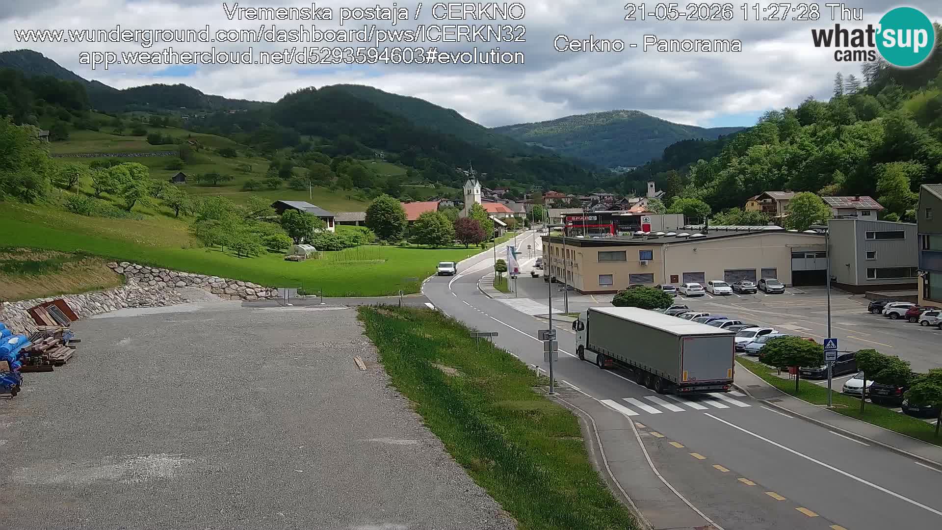 Cerkno ulaz u grad – Kamera uživo