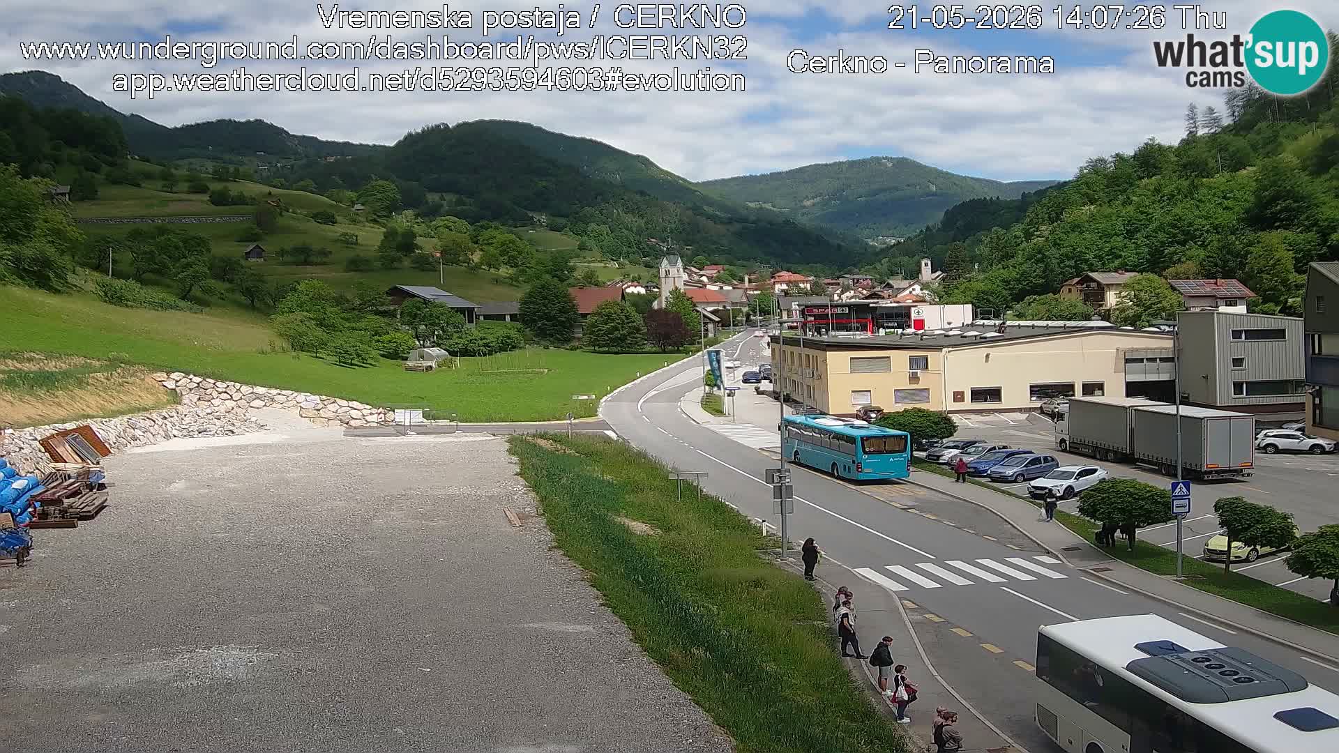 Cerkno Stadteingang Live-Webcam