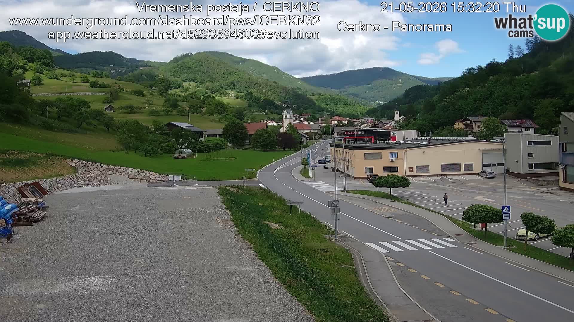 Cerkno Stadteingang Live-Webcam