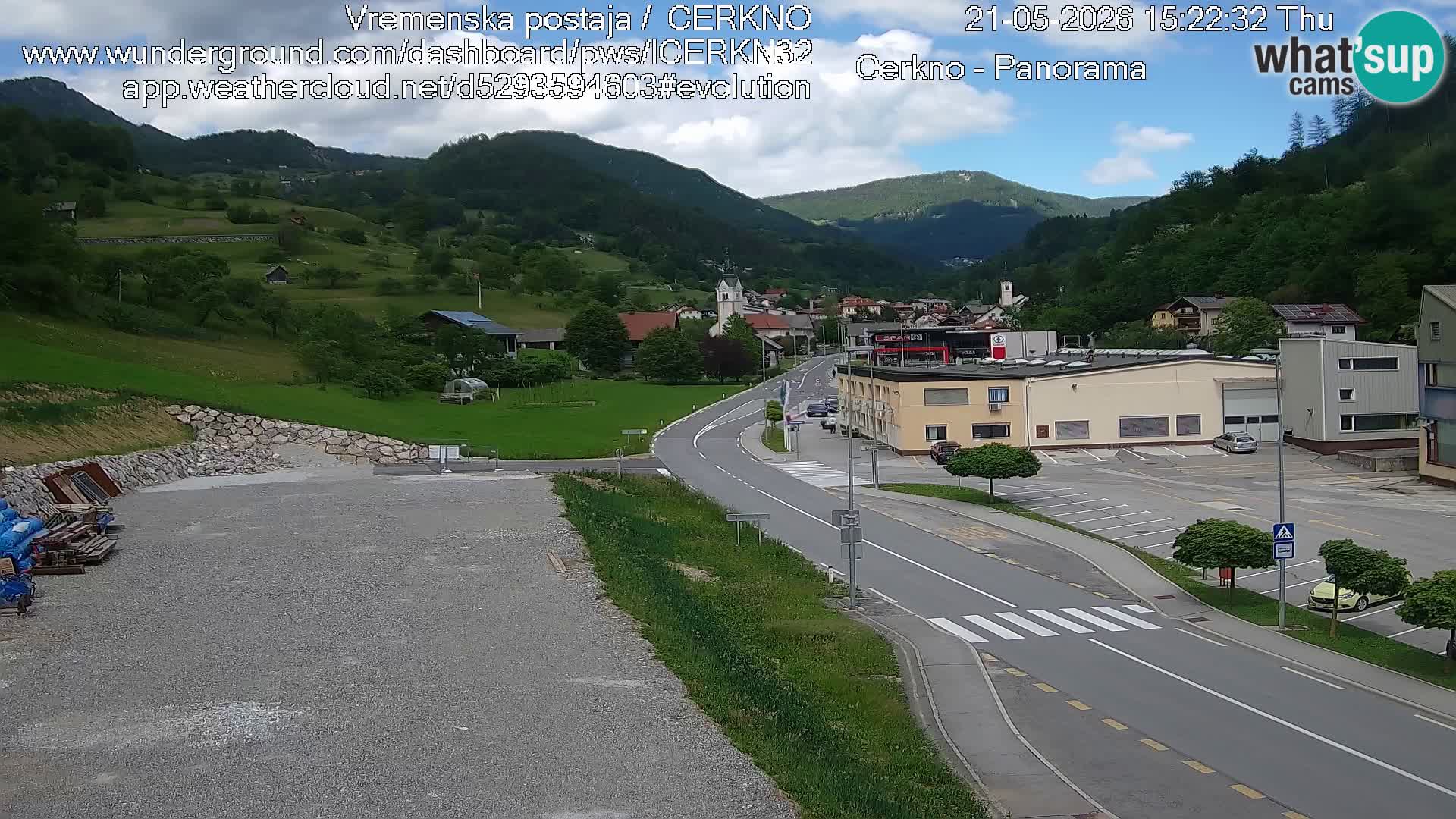 Cerkno Stadteingang Live-Webcam