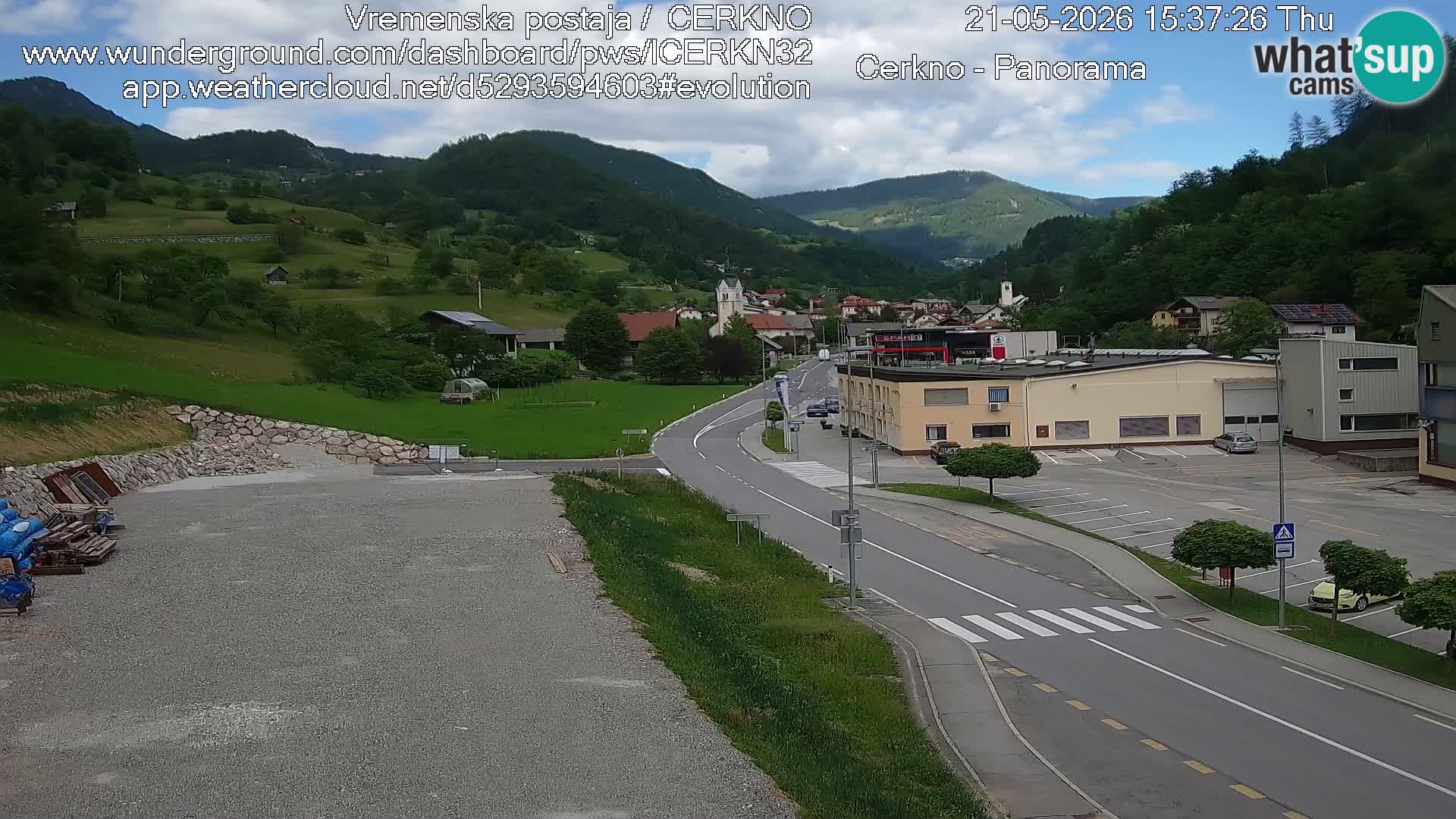 Webcam Ingresso Città di Cerkno