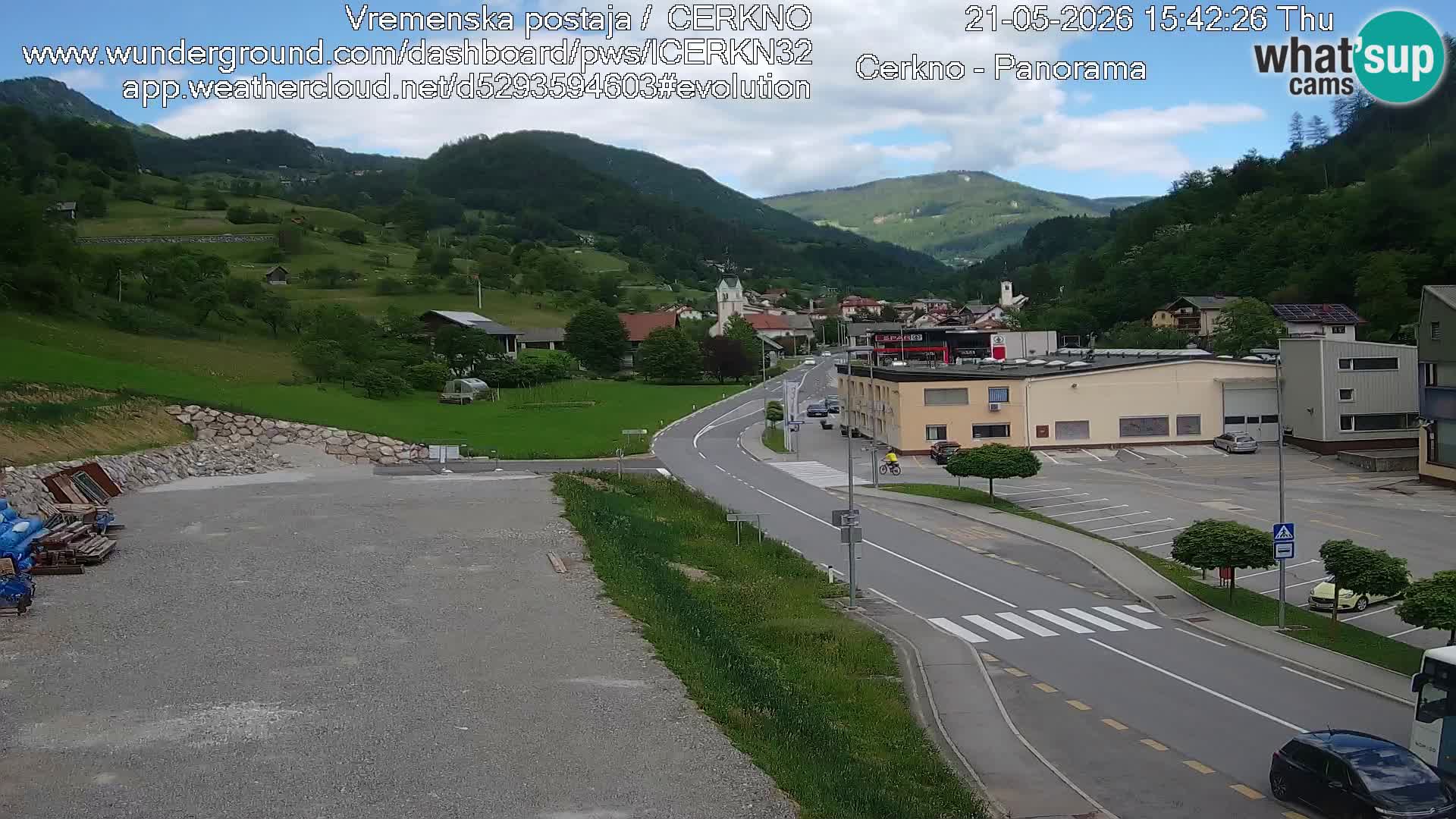 Cerkno ulaz u grad – Kamera uživo