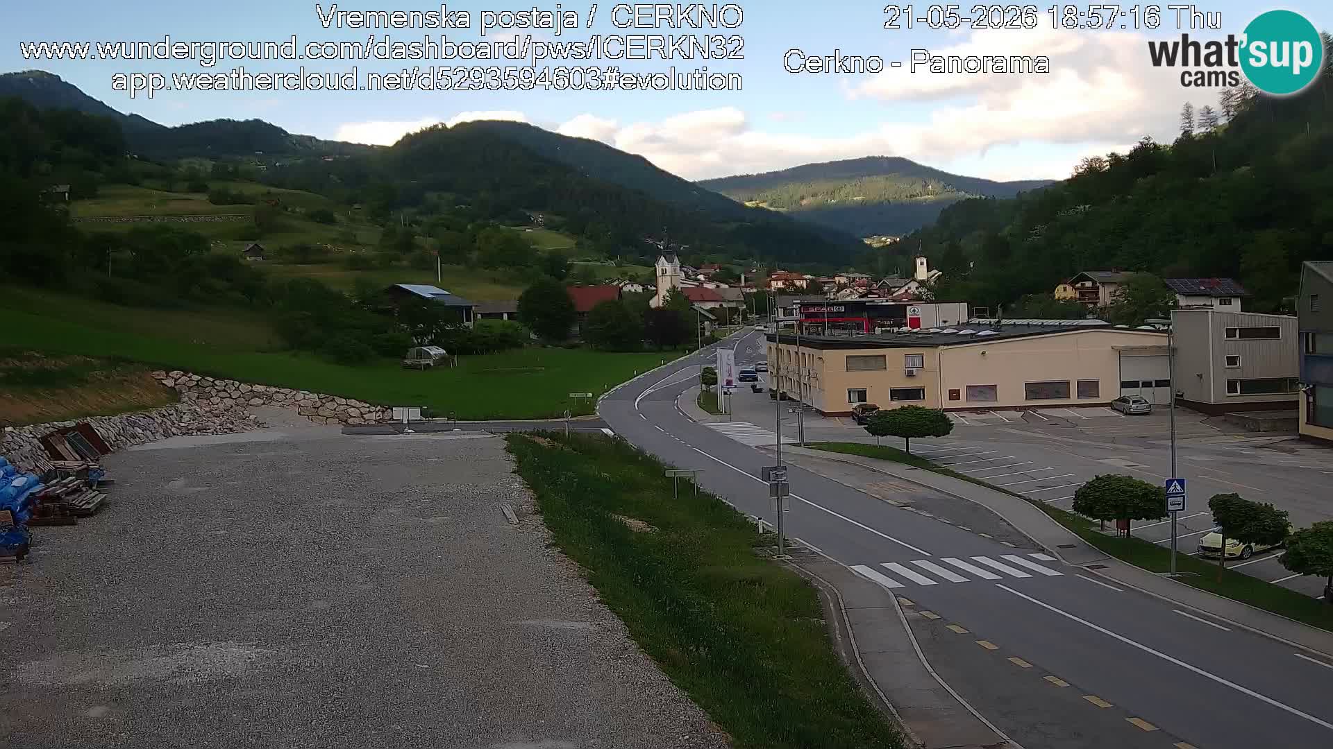 Cerkno ulaz u grad – Kamera uživo