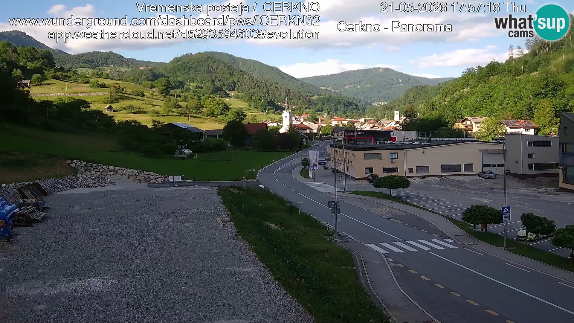 Cerkno ulaz u grad – Kamera uživo